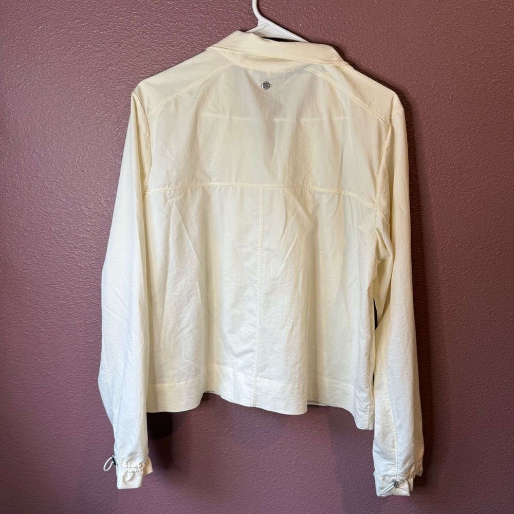 CALIA Women’s Large Thin Bomber Cream Jacket - Picture 6 of 7